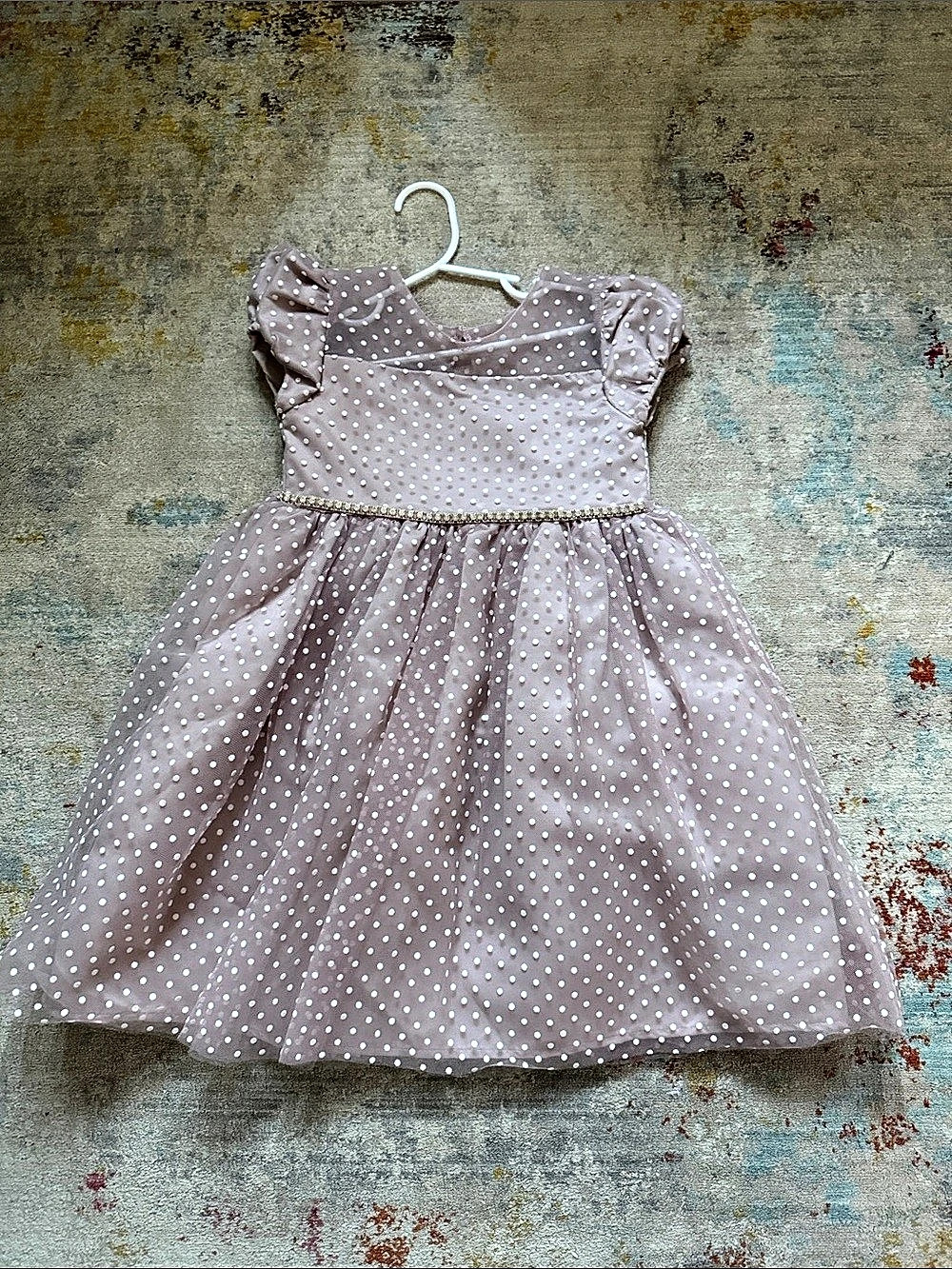 Blueberi Boulevard Girls Polka Dot Dress Size 6 Like New